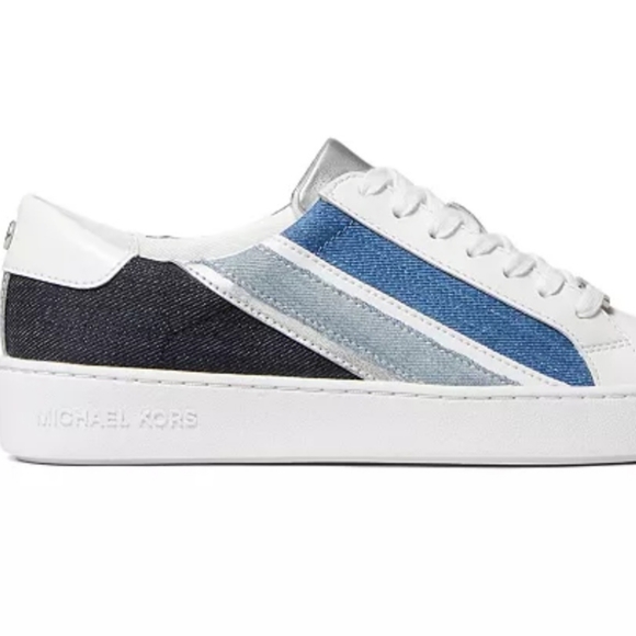 Michael Kors NWT Slade Denim Sneakers - Picture 2 of 6
